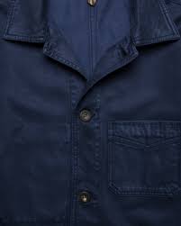 Drake S Tencel Cotton Chore Coat Navy Supply Advise