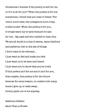 For You Me Writing Poetry Sometimes I Wonder Poetry