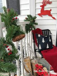 Simple christmas decorating ideas for outside. Simple Front Porch Christmas Decor Coffee Pancakes Dreams