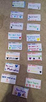 We recommend cutting out the kiss emoji's with a 1″ circle punch (tons easier). 110 Open When Letters Ideas Open When Letters Open When Boyfriend Gifts