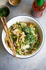 Cold Sesame Asian Udon Noodles With Crab Udon Recette Recette Froide Cuisine Du Monde
