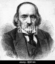 Richard Owen (1804-1892) British zoologist. Opponent of Charles Darwin and  theory of evolution by natural selection. Cartoon from 'Vanity Fair',  London, March 1873 Stock Photo