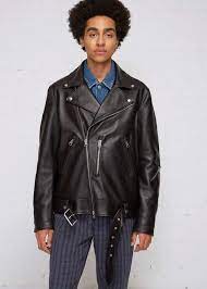 Acne Studios Nate Clean Leather Biker Jacket Mensfashion Fashion Men Ad Leather Biker Jacket Biker Jacket Jackets