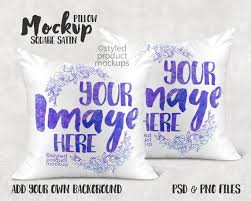 Dye Sublimation Pillow Sham Mockup Template Add Your Own Etsy In 2020 Free Psd Mockups Templates Mockup Template Mockup Free Psd