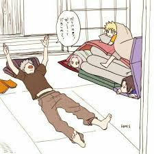 Team 7 Naruto Sakura Sasuke Kakashi Unmasked Funny Text Sleeping Covers Beds Pile Book Young Chi Naruto Sasuke Sakura Naruto Kakashi Naruto Comic