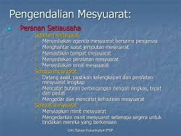 Beliau ucapkan ribuan terima kasih kepada semua ajk yang hadir dan ucap tahniah kepada ajk yang baru dilantik, beliau juga berharap dengan adanya ganbungan ajk lama dan baru surau assyakirin lebih berjaya. Pengendalian Mesyuarat Ppt Download