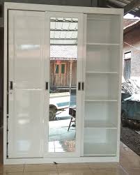 Set rel plus roda 381 pintu sliding / geser lemari 1,5 mtr Lemari Pakaian Minimalis Pintu Sliding Kayu Jati Jati Tukul Furniture