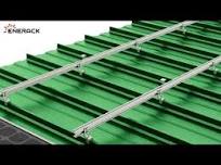 Enerack KR 18 metal roof standing seam clamp installation solar panel  mounting #howto