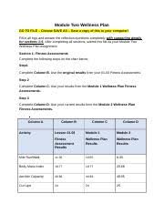 Physical Activity Reflection Chart Using Your Activities As