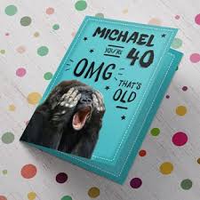 We are your always open card shop. Personalised 40th Birthday Cards Gettingpersonal