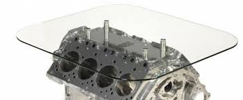 The engine block coffee table is yet another table with a base crafted from a rover v8 engine mounted on chrome tow bar covers. Rolls Royce 6 75 V8 Engine Cylinder Block Coffee Table Probably Makes Waking Up Early Better Autoevolution