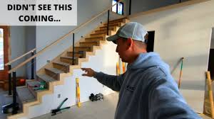 Cable railing works great for many styles: My Modern Cable Railing Stair Disaster How Not To Set Metal Stair Posts Youtube