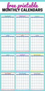 Cute Free Printable Monthly Calendars Monthly Calendar Printable Free Printable Calendar Monthly Weekly Calendar Printable