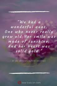 Happy Birthday Short Poems For Aunts Pin On Grief