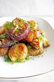 Learn how to make the best baked potatoes ever: Crispy Garlic Smashed Baby Potatoes Yay For Food