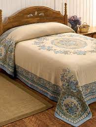 Chenille and matelassé bedspreads are timelessly elegant and masterfully woven with patterns inspired by authentic elizabethan designs. Tapestry Bedspread Pre Shrunk Pure Woven Cotton