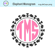 Free Free Elephant Monogram Svg Free SVG PNG EPS DXF File