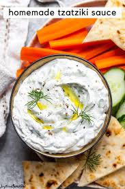 Homemade Tzatziki Sauce Recipe In 2020 Tzatziki Sauce Homemade Tzatziki Tzatziki