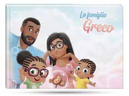 Libro personalizzato per una famiglia di quattro persone - Urrà Eroi