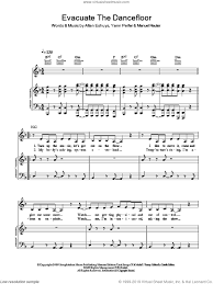Cascada Evacuate The Dancefloor Sheet Music For Voice Piano Or Guitar