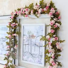 Wedding flower arrangements go beyond the basic centerpieces and bouquets. 2 2m Wedding Decorations Fake Silk Roses Ivy Vine Artificial Flowers With Green Leaves Hanging Garland