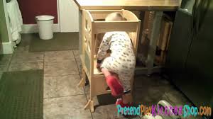 Guidecraft's kitchen helpers unique styles are lightweight and foldable for easy storage. Guidecraft Kitchen Helper G97325 Wooden Step Stool For Children Youtube