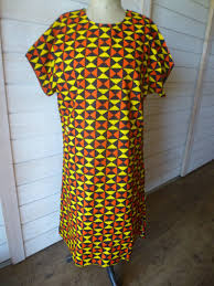 Posted on september 28, 2017 by shandra. Robe Tunique Longue Coton Tissu Africain Wax Ethnique Taille 50 52 Piece Unique Un Grand Marche