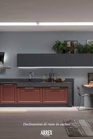 Cucina Arrex Le Cucine Colore Rosso Cucine Colorate Cucine Colori