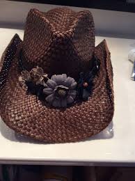 Download cowboy hat embroidery designs at annthegran.com. Cowboy Hat Decorated With Flowers Cowboy Hats Rodeo Outfits Cowboy