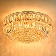These can be used in homely as well as professional settings as all sorts of models and designs are available. Modern Simple Led Flush Mounted Round Crystal Chandelier Living Room Lobby
