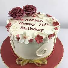 Shop our 70th birthday gifts and watch their face light up. 70th Birthday Cake Tutorial An Elegant Floral Cake Decorated Treats