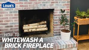 Paint the rest of the brick with your paint color. How To Whitewash A Brick Fireplace Youtube