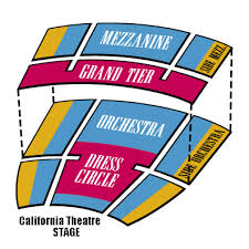 california theatre seating chart captivate artists