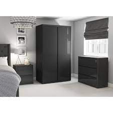 On our robust modern bedroom catalog, you can find out white high gloss bedroom furniture, bespoke bedroom furniture or even italian at sena home furniture, we take into consideration every single furniture for your bedroom! Lexi High Gloss Anthracite Grey 2 Drawer Bedside Table Furniture123
