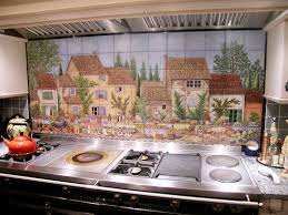 kitchen backsplash tile mural