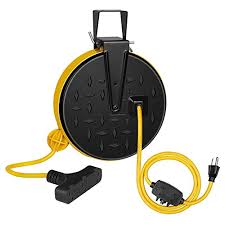 A 30 amp extension cord is a great companion for your rv or camper. Buy Dewenwils 30 Ft Retractable Extension Cord Reel Ceiling Wall Mount 16 3 Gauge Sjtw Power Cord With 3 Electrical Outlets Pigtail For Garage And Shop 10 Amp Circuit Breaker Metal Plate Etl Listed