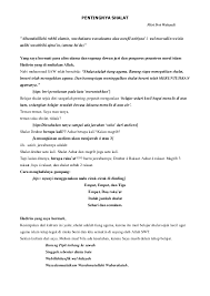 Doa setelah sholat wajib itulah pembahasan kami mengenai bab bacaan niat sholat ashar, semoga dengan adanya halaman ini bisa memberikan manfaat dan kita mendapat ridha dari allah swt. Doc Pentingnya Shalat Achon Ramjani Academia Edu