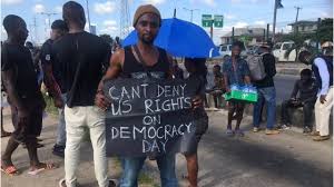 Igboho wey real name be sunday adeyemo confirm di cancellation of di rally to bbc pidgin. June 12 Protest Pictures From Lagos Abuja London And Oda States Across Nigeria Bbc News Pidgin