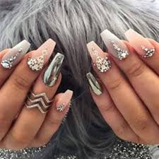 On the other side, get a textured silver polish. 61 Acrylic Nails Designs For Summer 2021 Style Easily