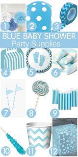 7 Must Haves For Your Blue Baby Shower Baby Shower Blue Baby Shower Baby Shower Party Supplies