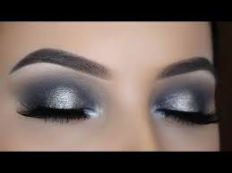 Smokey Silver Halo Eye Makeup Tutorial Youtube Halo Eye Makeup Silver Glitter Eye Makeup Silver Eye Makeup