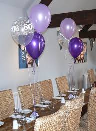 Balloon Centerpieces 80th Birthday Party Ideas For Grandma 80th Birthday Balloons 10 Table Decorations Purple And Lilac Or Other Colours In 80th Birthday Party Birthday Table Decorations Birthday Balloon Decorations