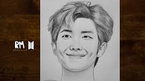 How to draw v from bts step by step? Pencil Sketch Of Bts V Step By Step Face Drawing Of A Boy How To Draw Bts Members Youcandraw Youtube