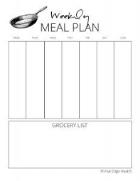 Carnivore Diet Meal Planner Printable Primal Edge Health Meal Planner Printable Diet Meal Planner Meal Planner