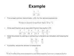 How To Find The Lcd Of A Rational Expression