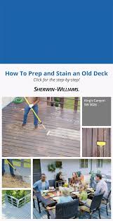 Check out my review to learn more about woodscapes acrylic stain. Learn How To Prepare And Stain Your Old Deck To Give It A Fresh New Look Your Nearest Sherwin Williams Store Has A Video Staining Deck Deck Paint Deck Stain Colors