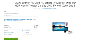 Free driver downloads for a variety of devices. Deal Vizio 50 Inch 4k Uhd Smart Tv 500gb Xbox One S 300 Dell Gift Card For 899 Mspoweruser
