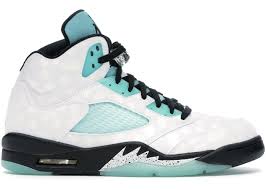 Jordan 5 Retro Island Green In 2020 Air Jordans Retro Air Jordans Blue Basketball Shoes