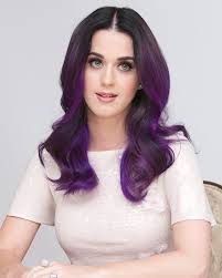 Maybe it has to do with her involvement in 'the smurfs' movie franchise that makes us appreciate her commitment to having electric blue hair. Hd Wallpaper Katy Perry Singer Blue Eyes Purple Hair Women Wallpaper Flare