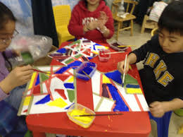 green hill international school tokyo children explored with lines they created lines with masking tape and pai children perspective art international school